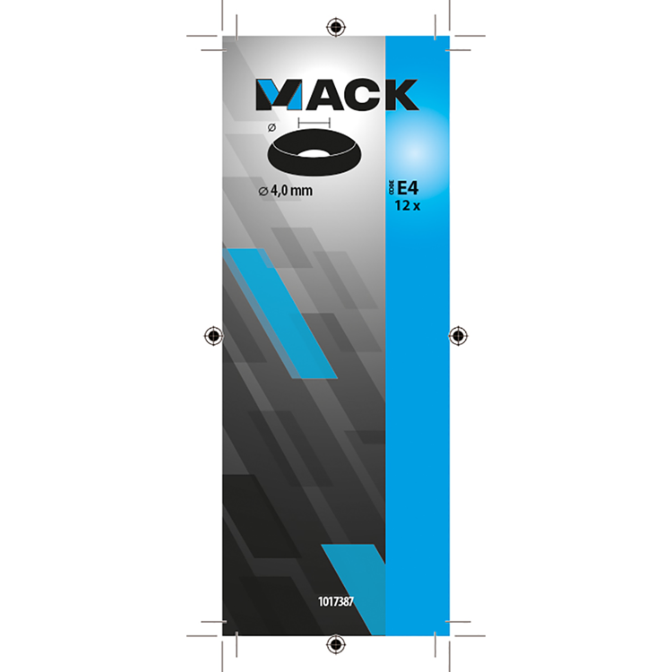Afbeelding laden in galerijviewer, Mack 1017387 - kuipring vr houtschroef mess. vern. 12st 4,0 mm | 10 stuks