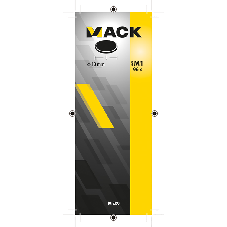 Afbeelding laden in galerijviewer, Mack 1017393 - zelfklevend afdekkapje kunst.beuk 96st 13 mm | 10 stuks