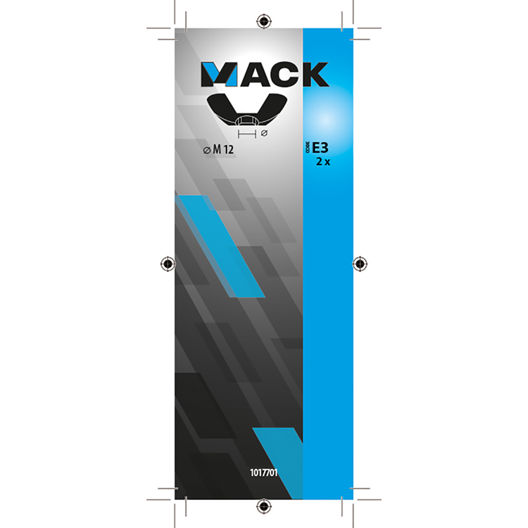 Afbeelding laden in galerijviewer, Mack 1017701 - vleugelmoer staal verzinkt 2 st m12 | 5 stuks