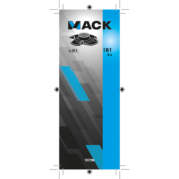 Afbeelding laden in galerijviewer, Mack 1017708 - inslagmoer staal verzinkt 4 st m5 | 10 stuks