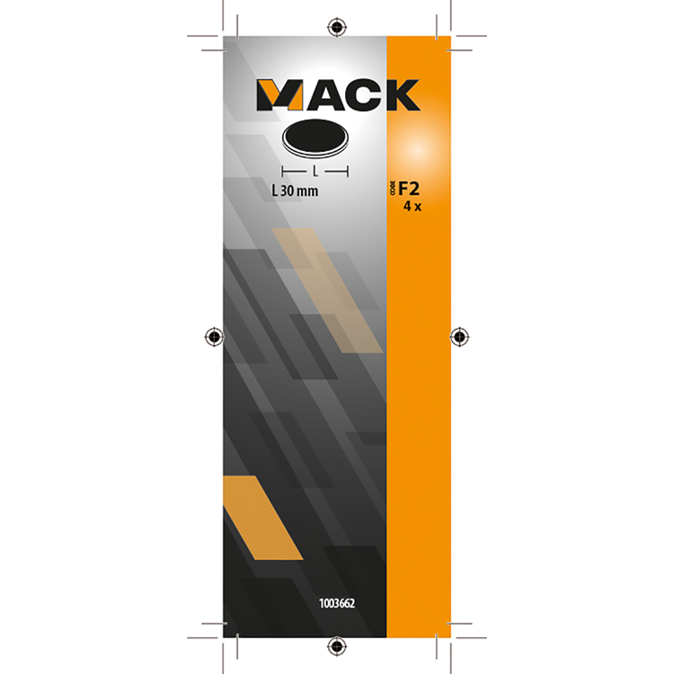 Afbeelding laden in galerijviewer, Mack 1003662 - bordmagneet kunststof rood 4 st 30mm | 10 stuks