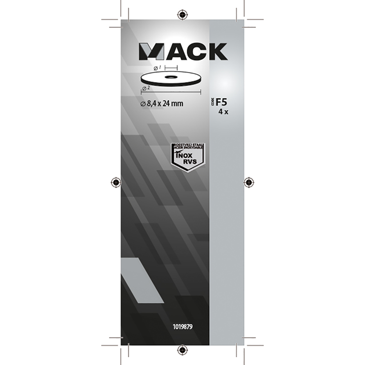 Afbeelding laden in galerijviewer, Mack 1019879 - carrosserie sluitring inox a2 4 st 8,4x24 | 10 stuks