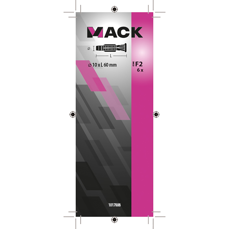 Afbeelding laden in galerijviewer, Mack 1017888 - universeelplug met kraag polyethyl. 6st 10 x 60 mm | 5 stuks