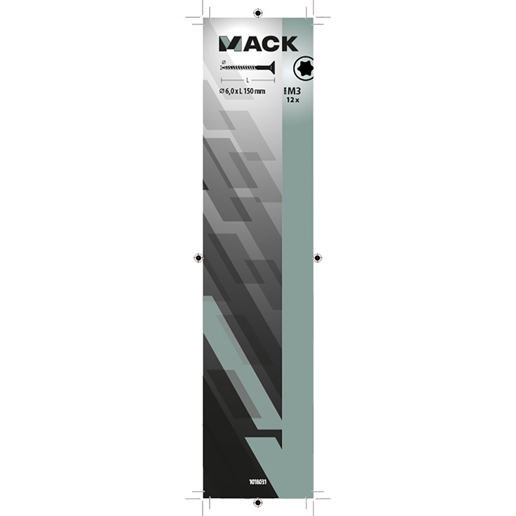 Afbeelding laden in galerijviewer, Mack 1018031 - spaanplschr.vzkop-zelfb. geelverz. 12 st 6,0 x 150 mm | 5 stuks