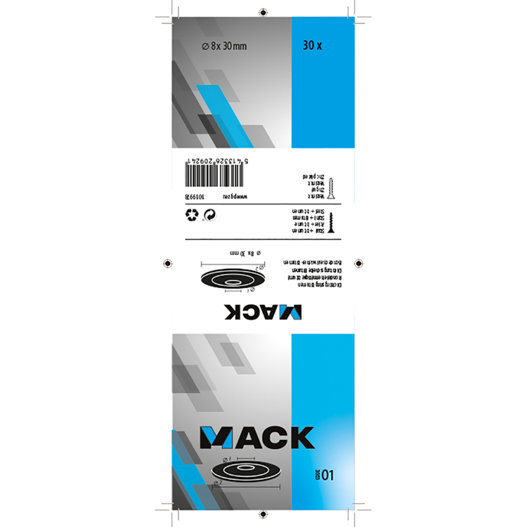 Afbeelding laden in galerijviewer, Mack 1019978 - dichtingsring bitumen verzinkt30 st 8 x 30 mm | 5 stuks