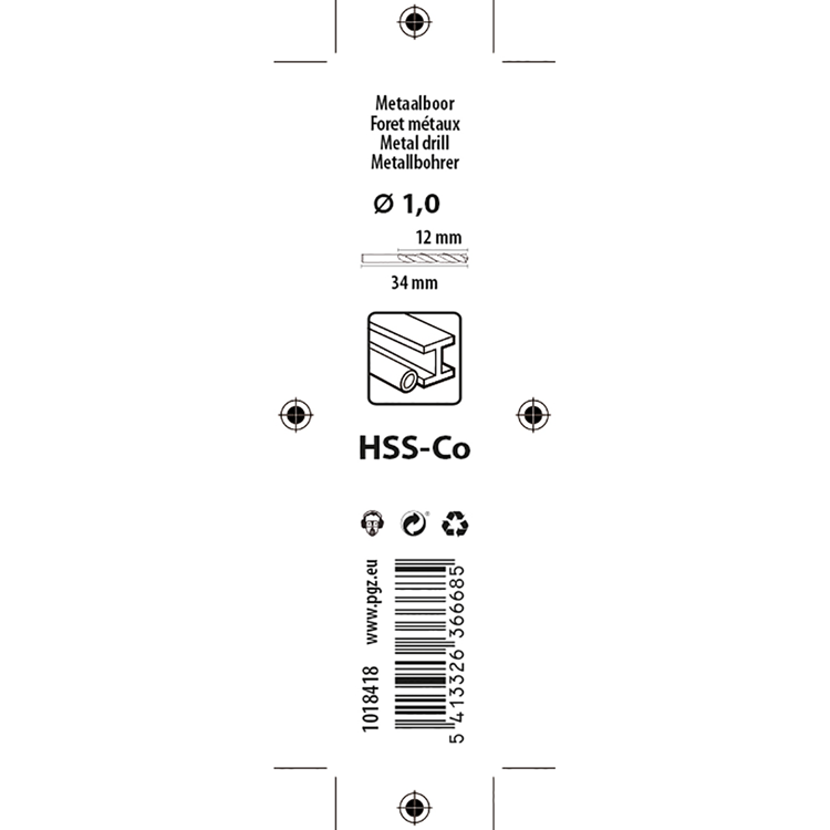 Afbeelding laden in galerijviewer, Mack 1018418 - metaalboor hss co5% din 338 ø 1,0 x 34 mm 2st | 5 stuks