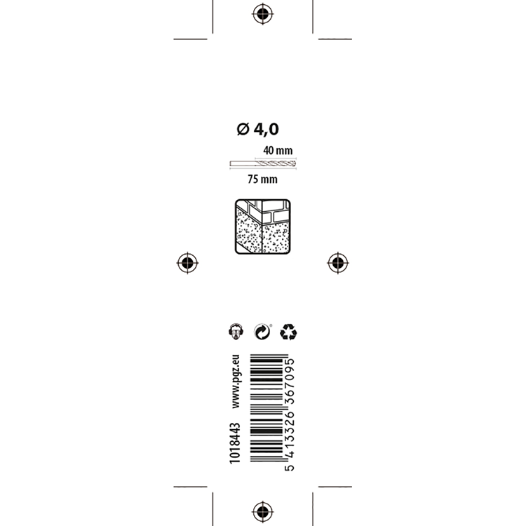 Afbeelding laden in galerijviewer, Mack 1018443 - betonboor din 8039 ø 4,0 x 75 mm | 5 stuks