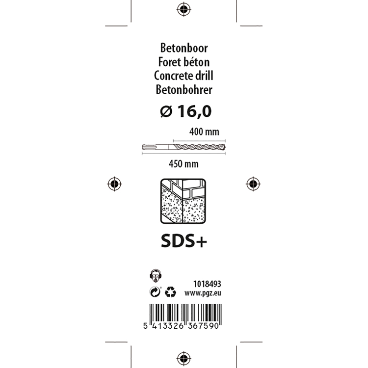 Afbeelding laden in galerijviewer, Mack 1018493 - sds-hamerboor sds + 16x450mm | 5 stuks