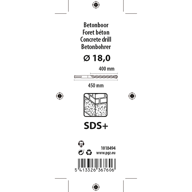 Afbeelding laden in galerijviewer, Mack 1018494 - hamerboor sds + ø 18,0 x 450 mm | 5 stuks
