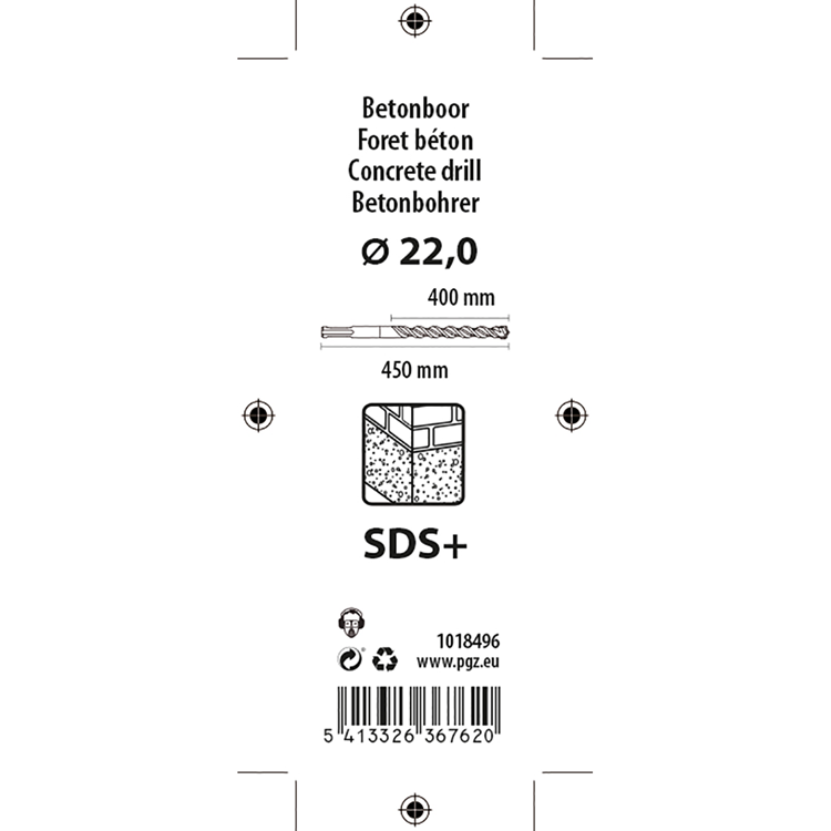 Afbeelding laden in galerijviewer, Mack 1018496 - sds-hamerboor sds + 22x450mm | 5 stuks