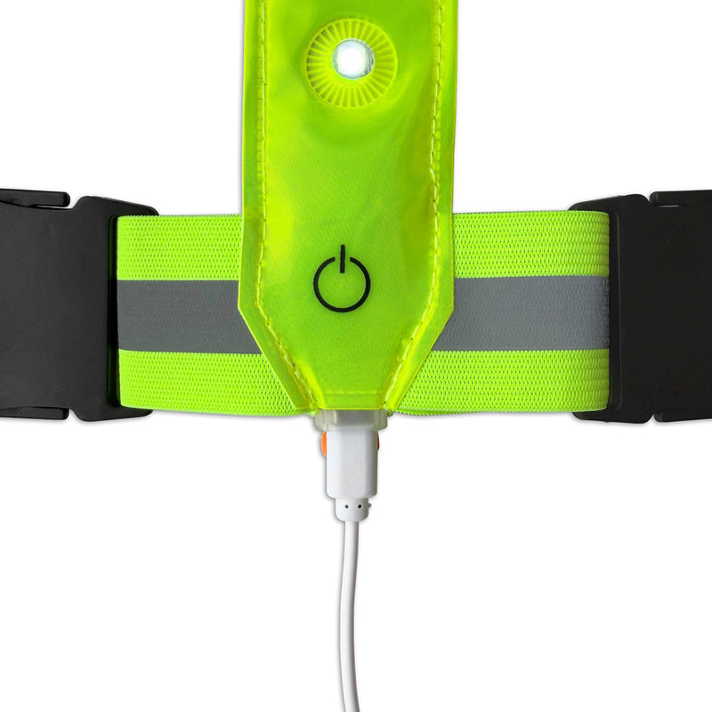 Load image into Gallery viewer, Lynx Harnas usb led sport vest neon geel