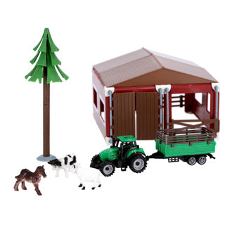 Afbeelding laden in galerijviewer, Agrotoys boerderij met tractor en dieren schaal 1:50