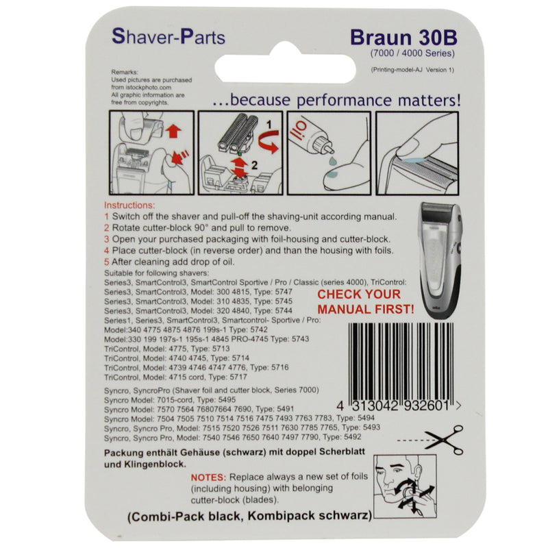Load image into Gallery viewer, Shaver-parts braun combipack alt 30b