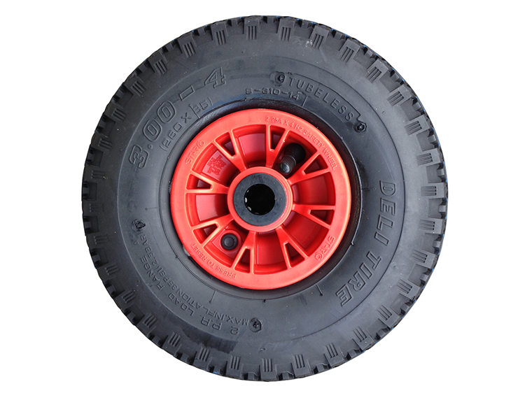 Afbeelding laden in galerijviewer, Fort producten steekwagenwiel 300 4 260x85 2ply velg rood