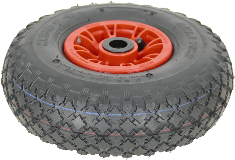 Afbeelding laden in galerijviewer, Fort producten steekwagenwiel 300 4 260x85 2ply velg rood