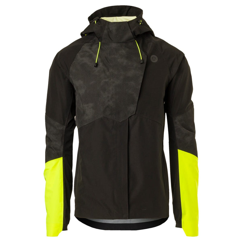 Afbeelding laden in galerijviewer, Puch tech regenjas commuter heren hi-vis reflectie hi vis zwart