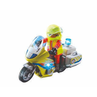 ギャラリービューアに画像をロードする, Playmobil city life noodmotorfiets met zwaailicht - 71205