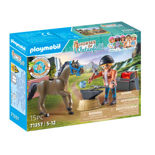 Load image into Gallery viewer, Playmobil Horses of Waterfall Hoefsmid: Ben Achilles 71357