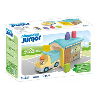 Cargue la imagen en el visor de la galería, Playmobil 71686 junior werkman met sorteer-garage