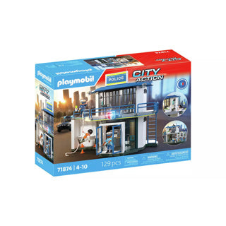 Afbeelding laden in galerijviewer, Playmobil city action politiebureau met onderzoeksruimte - 71875