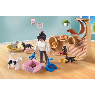 Chargez l'image dans la visionneuse de la galerie, Playmobil 71744 kattencafé