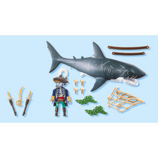 Chargez l'image dans la visionneuse de la galerie, Playmobil 71793 reuzenhaai met piraat
