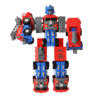 Afbeelding laden in galerijviewer, Robot transformeerbaar mega rood blauw