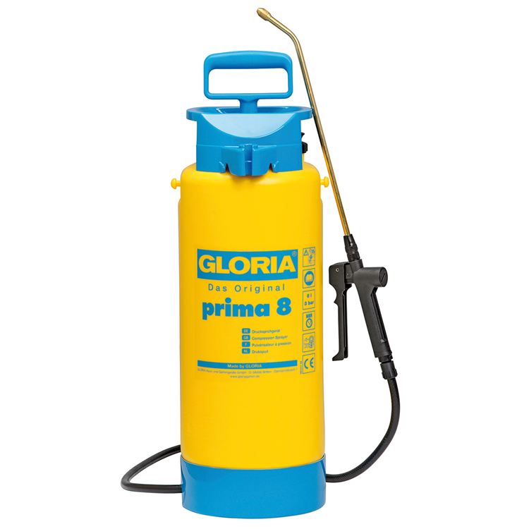 Afbeelding laden in galerijviewer, Gloria - prima 8 - 8l drukspuit met lans en messing mondstuk