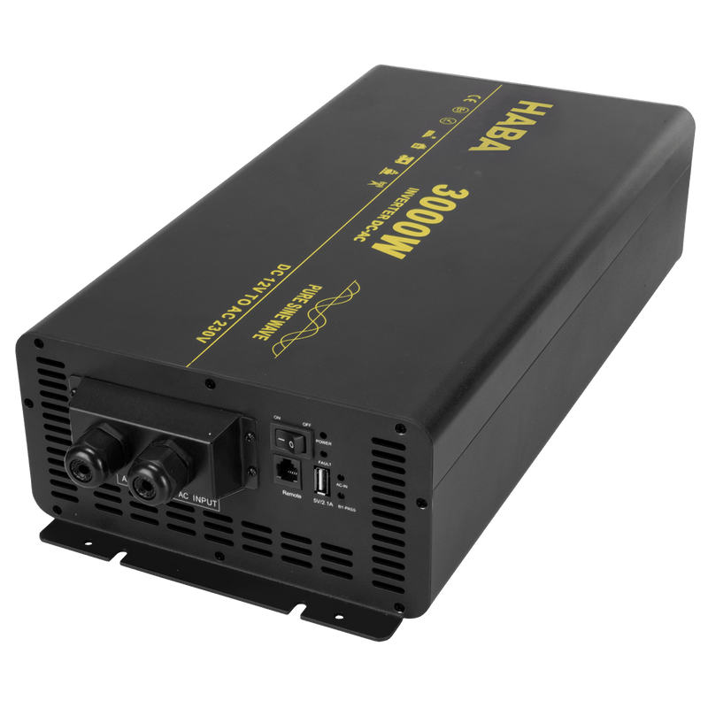 Chargez l'image dans la visionneuse de la galerie, Pure sine wave omvormer 12v-230v - 3000w met ac-prioriteit