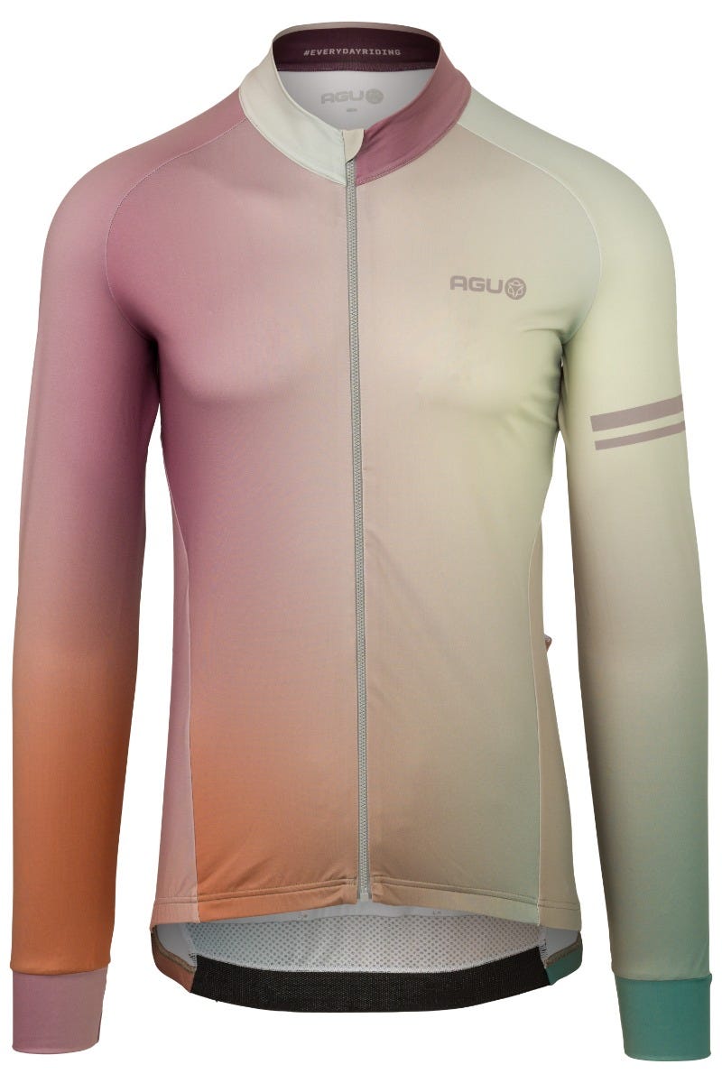 Laden Sie das Bild in Galerie -Viewer, Gradient fietsshirt lange mouwen performance heren