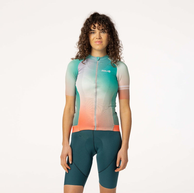 Laden Sie das Bild in Galerie -Viewer, Gradient fietsshirt performance dames
