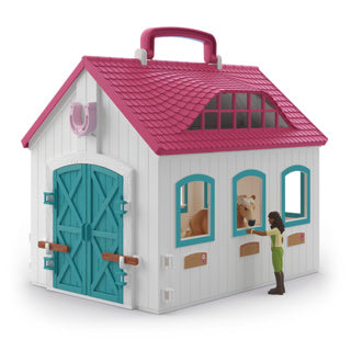 Afbeelding laden in galerijviewer, Schleich horse club open stal 42703