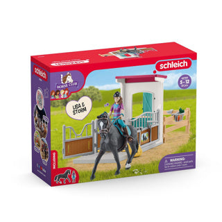 Load image into Gallery viewer, Schleich horse club paardenbox met lisa en storm 42709
