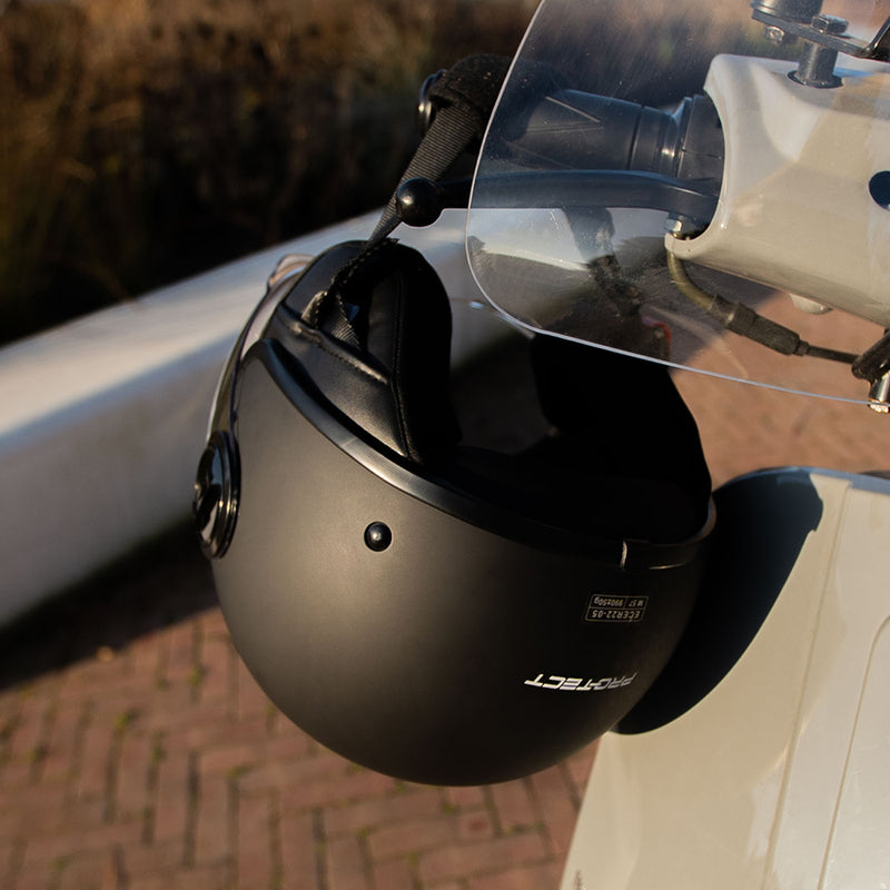 Load image into Gallery viewer, Pro-Tect Protect urban helm s voor scooter en fiets ece keurmerk zwart