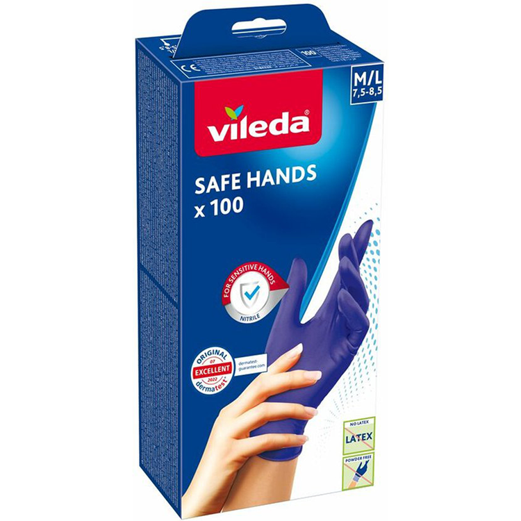 Laden Sie das Bild in Galerie -Viewer, Vileda handschoen safe hands 100 stuks
