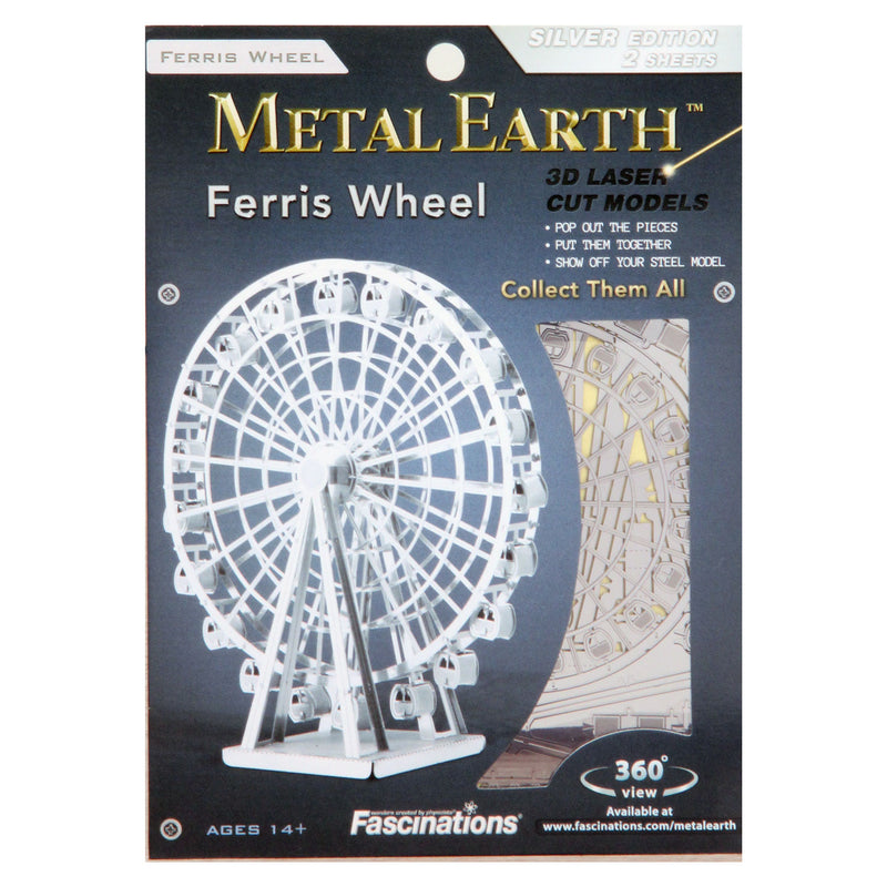 Load image into Gallery viewer, Eureka metal earth ferris wheel zilver editie