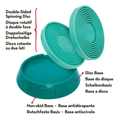 Load image into Gallery viewer, Kong Licks spinz teal groenblauw