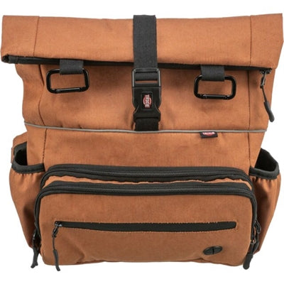 Afbeelding laden in galerijviewer, Trixie rolltop rugtas met heuptas met riem roest