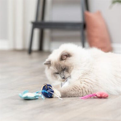 Load image into Gallery viewer, Trixie zeedier pluche met catnip assorti