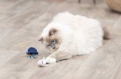 Load image into Gallery viewer, Trixie zeedier pluche met catnip assorti