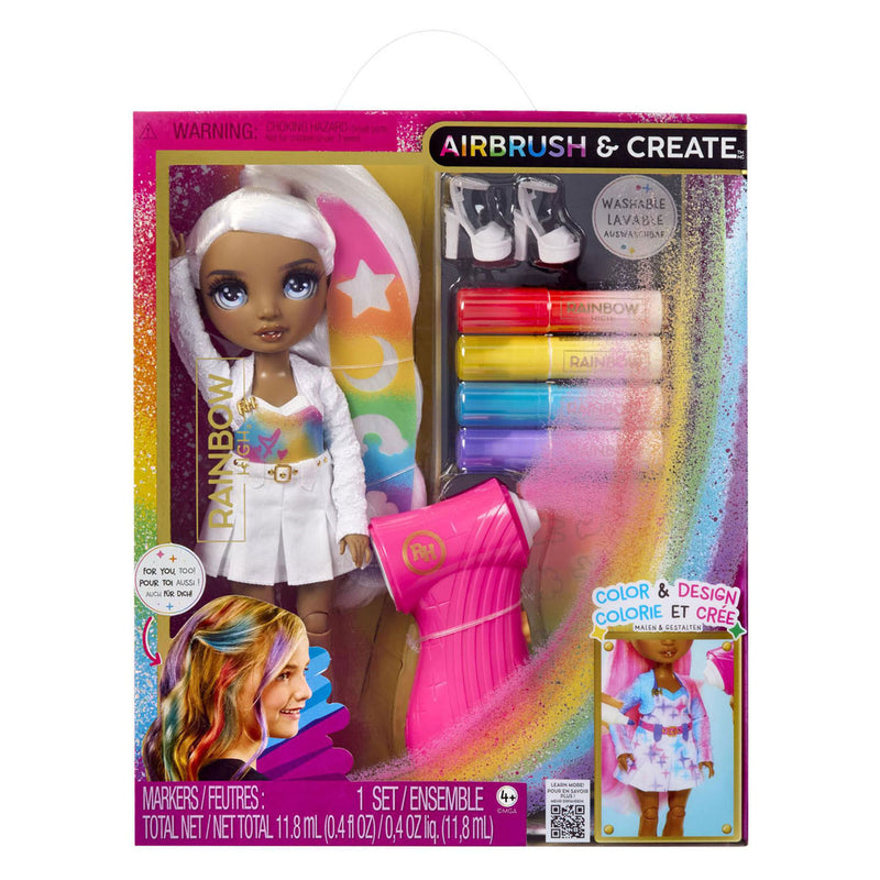 Chargez l'image dans la visionneuse de la galerie, Rainbow high airbrush create pop met grijze ogen