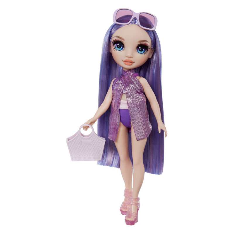 Afbeelding laden in galerijviewer, Rainbow high swim style-modepop - 28 cm - violet (paars)