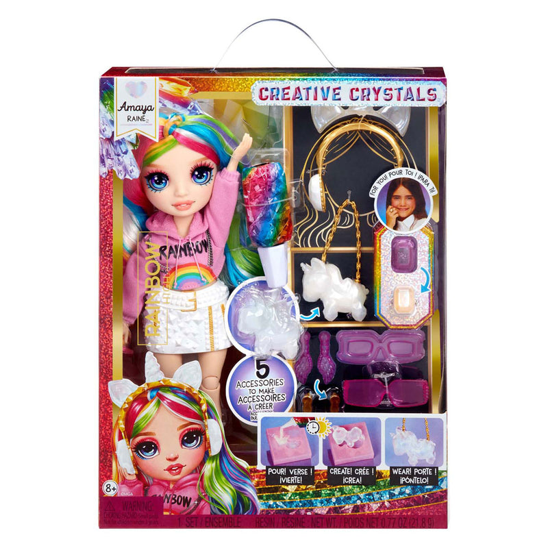 Afbeelding laden in galerijviewer, Rainbow high crystal fashion modepop - amaya
