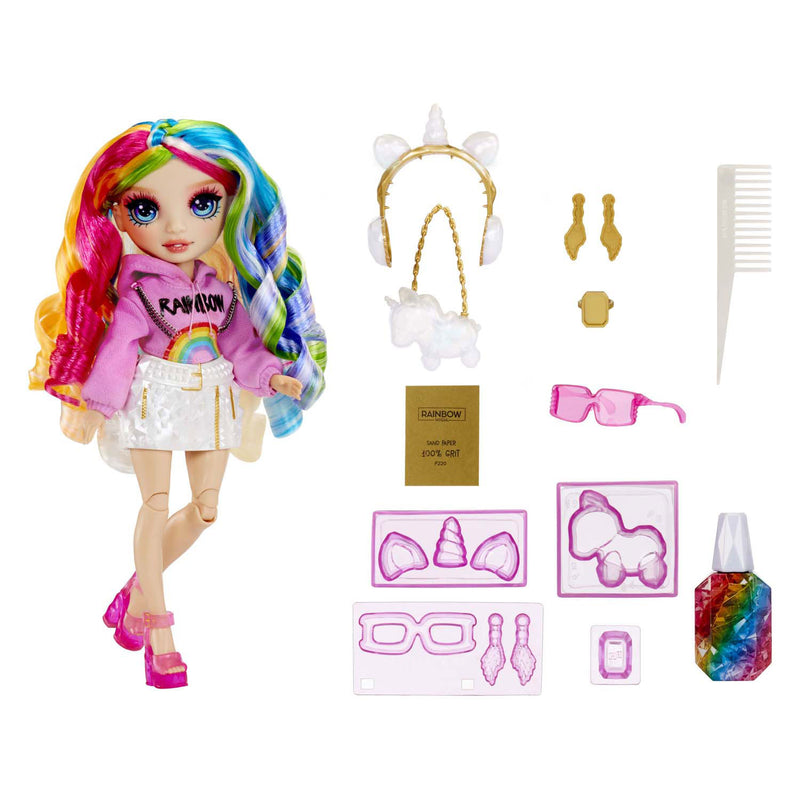 Afbeelding laden in galerijviewer, Rainbow high crystal fashion modepop - amaya