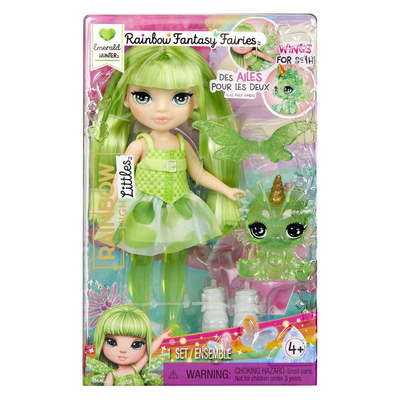 Afbeelding laden in galerijviewer, Rainbow high littles rainbow fantasy-elfjespop emerald (groen)