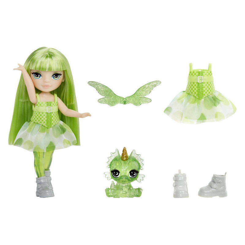 Afbeelding laden in galerijviewer, Rainbow high littles rainbow fantasy-elfjespop emerald (groen)