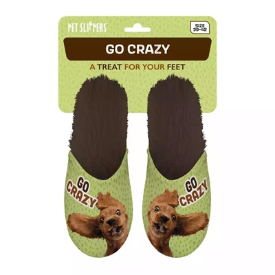Load image into Gallery viewer, Pantoffel go crazy groen bruin
