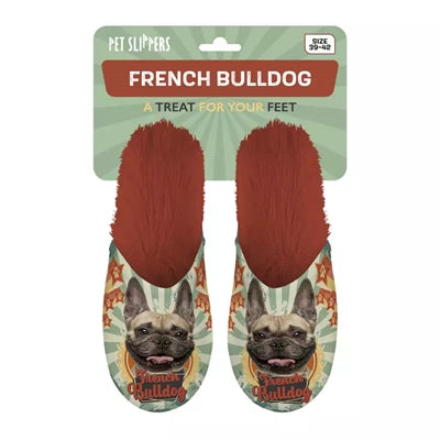 Load image into Gallery viewer, pantoffel french bulldog franse bulldog oranje