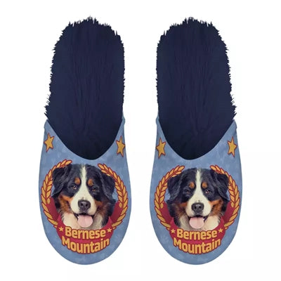 Load image into Gallery viewer, Pantoffel bernese mountain dog donkerblauw