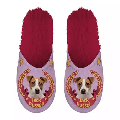 Load image into Gallery viewer, Pantoffel jack russel roze fuchsia